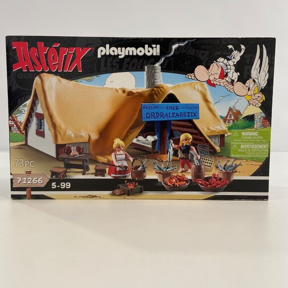 Asterix Playmobil Ordralphabetix Fishmonger Set 71266 73 Pcs Ages 5-99 - Picture 1 of 9